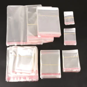 Custom Poly Bag Packaging Clear Plastic OPP Packaging Bags for Candy Lollipop Cookie Packing Wedding Party Gift