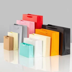 Custom Premium-grade Paperboard Tote Bags Thickened Gift Packaging Christmas Gift Bags Logo Printing Offset Printing