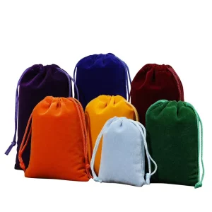 Custom Print Eco Friendly Recycled Plain Printed Big Cotton Canvas Pouch Drawstrings Dust Bags With Rope Logo
