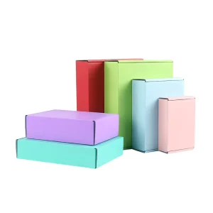 Custom Print Logo Gold Pink Cosmetic Hat Clothing Jewelry Packaging Gift Sunglass Corrugated Mailer Shipping Paper Box