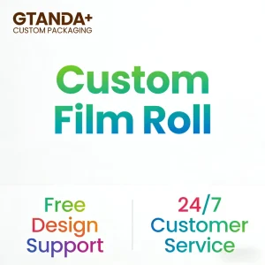 Custom Print Plastic Foil Laminated Heat Sealable PE Roll Film Plastic Bags for Food Packaging