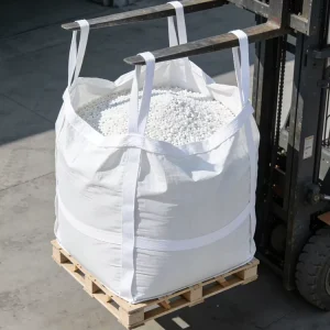 Custom Printed 1-2 Ton White PP Woven Builder FIBC Bags Cement Garbage Sacks for Rubble Ton Bag Jumbo Bag