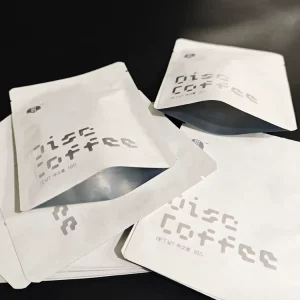 Custom Printed 106g Matte Cotton Paper Food Grade Filter Coffee Powder Bag Single Serve With Silver Foil Hot Stamping