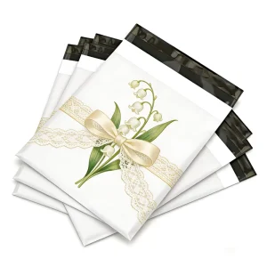 Custom Printed Biodegradable Compostable Clear LDPE Resealable Shipping Bags Courier Poly Mailer Bags for Clothing and Fur