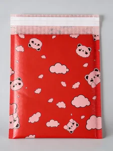 Custom Printed Black Poly Mailer Courier Plastic Post Packaging Shopping Portable Mailer Bag Handle Resealable Self Adhesive