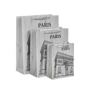 Custom Printed Brand Logo Design Promotion Luxury Clothing Retail Gift Shopping Gold Jewellery Paper Bag