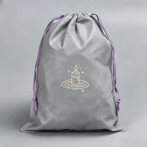Custom Printed Cartoon Logo Non Woven Foldable Drawstring Sack Reusable Shoe Dust Protection Recyclable Travel Storage Bag