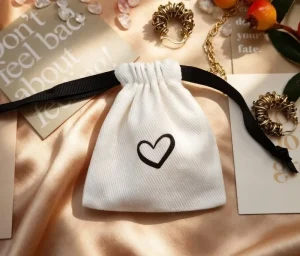 Custom Printed Cotton Tote Bag Drawstring Bag Cotton Eco-friendly Cotton Waffle Weave Cosmetic Bag Twill Envelope Dust Bag