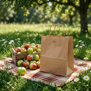 Custom Printed Eco Friendly Luxuriant Shopping Promotion Colors Large Black Brown Kraft Paper Bags with Your Own Logo