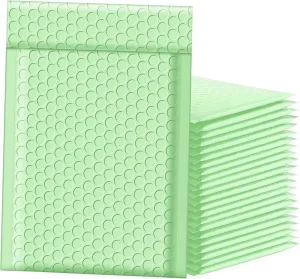 Custom Printed Eco Friendly Secure Bubble Mailers with Poly Bubble Packaging Waterproof Reusable Biodegradable Recyclable
