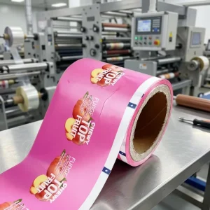 Custom Printed Food Grade Laminated Packaging Film Roll Heat Sealable Plastic Film for Snack Candy and Food Automatic Packaging