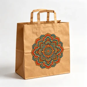 Custom Printed Food Grade Stand up Zip Lock Packaging Pouch Biodegradable Kraft Paper Bags