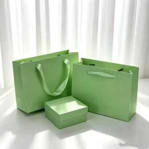 Custom Printed Hand Shopping Paper Bag With Handle Fashion Shopping Paper Bag for Exhibition Gift