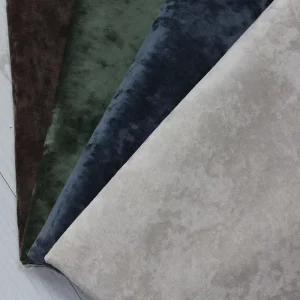 Custom Printed Ice Velvet Polyester Sofa Fabric Durable Stretch Upholstery for Home Furniture Couch Decor