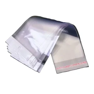 Custom Printed Jewelry Earring Card Gift Packaging Clear OPP Resealable Plastic Self Adhesive Bags