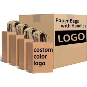Custom Printed Kraft Paper Coffee Packaging Bags with Valve Food Grade Factory Direct Supply