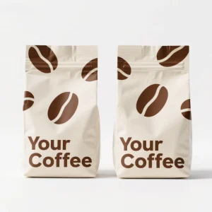 Custom Printed Kraft Paper Valve Coffee Bag 8 oz Stand up Zip Coffee Bag 250g Coffee Bag with Special Design
