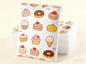 Custom Printed LDPE Resealable Poly Mailer Courier Bag for Clothing Fur with Self Adhesive Seal and Silk Screen Printing