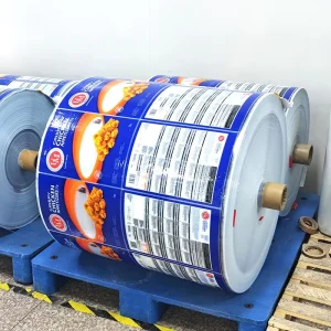 Custom Printed Laminated Plastic Biodegradable Packaging Mylar Roll Film Color Printing Sachet Film Roll Plastic Rollstock