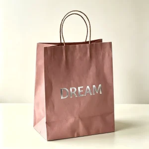 Custom Printed Logo Biodegradable Gift Shopping Bags with Handle Coffee Milk Tea Food Takeaway Packaging Brown Kraft Paper Bags