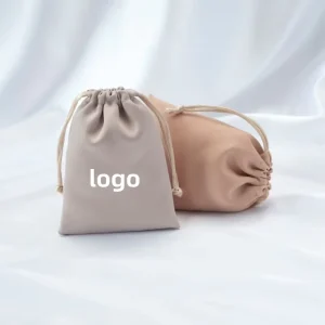 Custom Printed Logo Black Luxury Suede Velvet Drawstring Bag Dust Bag Reusable Eco Friendly Fashion Wig Hair Extensions