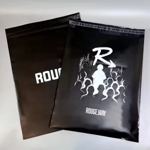 Custom Printed Logo Black Mailers Bag Mailing Bags Packaging With Courier Poly Mail Bag for Clothing Transportation