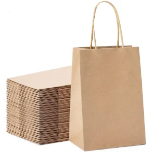 Custom Printed Logo Packaging Bag Paper Shopping Bag with Handles
