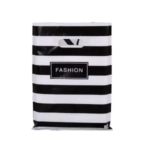 Custom Printed Logos Hdpe Tote Single layer Plastic Bags Handle Pe Biodegradable Plastic Reusable Shopping Bag