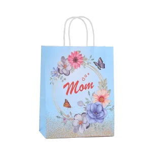 Custom Printed Luxury White Paper Shopping Bags with Logo Eco Friendly & High Quality for Retail Packaging