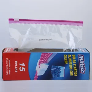 Custom Printed Moisture Proof Transparent Slider Bags Resealable Zip Lock Plastic Pouch for Food Storage Packaging