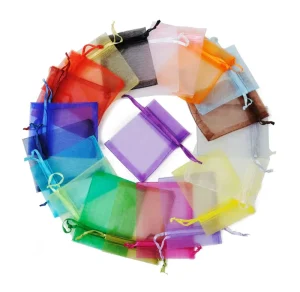 Custom Printed Organza Tea Bag organza Pouch