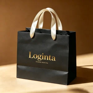 Custom Printed Paper Bags Your Own Logo Cardboard Packaging White Brown Kraft Craft Shopping Paper Gift Bag With Handles