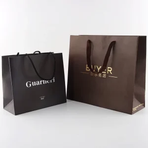 Custom Printed Paper Bags with Logo Disposable Eco Friendly Gift Shopping Bags for Retail Clothing Boutique Packaging