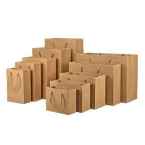 Custom Printed Paper Bags with Your Own Logo Luxury Paper Gift Bag for Shopping Clothing Packaging Recyclable