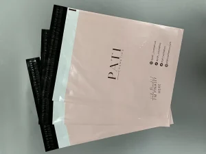 Custom Printed Pink Poly Mailer Bags with Self Seal Waterproof Packaging for Cosmetics Clothing and E Commerce Shipping