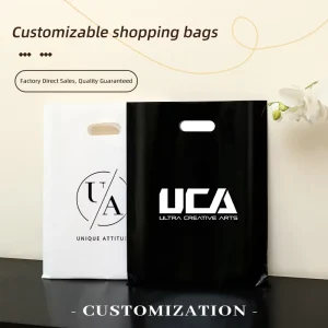Custom Printed Plastic Bags Supermarket Grocery Plastic Packaging Shopping Bag for Business