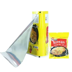 Custom Printed Plastic Film Roll Lamination Film Roll for Puff Food Potato Chips Aluminum Foil Plastic Back Gusset Bag