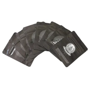 Custom Printed Plastic Pouch 3.5g Smell Proof Mylar Bags Stand up Pouches Aluminum with Gusset for Edible Flower Packaging