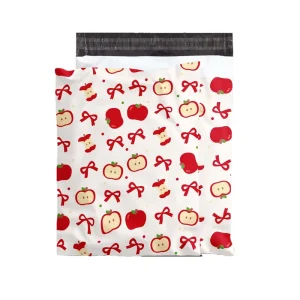 Custom Printed Postal Poly Mailer Bags Waterproof Polymailer Mailing Bags Green Leaf