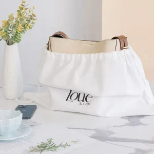 Custom Printed Reusable Eco Soft Fleece Cotton Drawstring Luxury Purse Protection Handbag Dust Proof Pouch Bag for Packaging