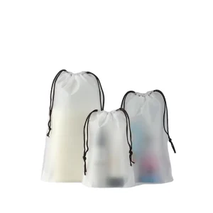 Custom Printed Semi transparent Recyclable PVC Clothing Plastic Bags
