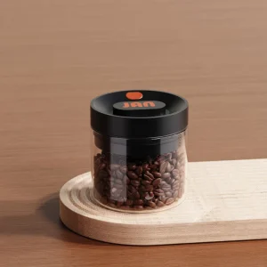 Custom Printed Vacuum Glass Jar BPA Free Stackable Kitchen Dry Food Storage Container for Nuts