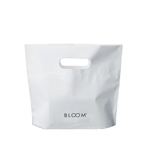 Custom Printed White Plastic Reusable Shopping Bag Big with Handle Moisture Proof for Supermarket Use