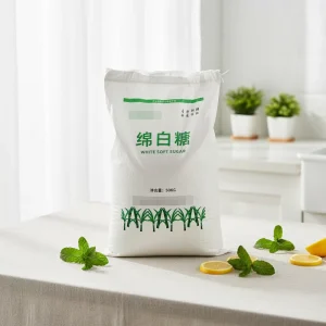 Custom Printed Woven Bag Portable Heavy Duty PP Woven Bag for Food Packaging Plastics Material