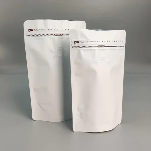 Custom Printed Ziplock Bag Plastic Packaging Stand up Pouch White Kraft Paper Food Plastic Packaging Stand up Pouch Bag