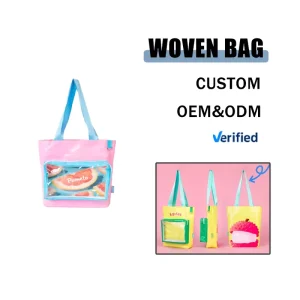Custom Printing Foldable PP Woven Shopping Bag with Customer’s Color