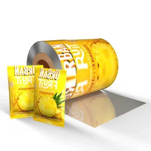 Custom Printing Food Sachet Film Roll Flexible Packaging Plastic Film Roll for Snack Bag