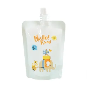 Custom Printing Liquid Packaging Bag Plastic Juice Water Coffee Packaging Spout Pouch Reusable Beverage Bags