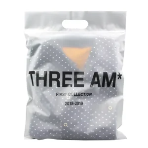 Custom Printing Logo Eco friendly Resealable Plastic Zipper Ziplock Package Bags with Handle for Clothes Clothing Packaging Bags