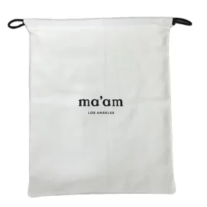 Custom Recycled Beige Muslin Cotton Gift Packaging Drawstring Bag Dust Bag Canvas Drawstring Packing Bag